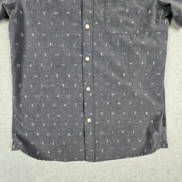 The North Face Shirt Mens Size Small Charcoal Gray Short Sleeve Button Down - Picture 4 of 16
